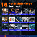 XTOOL D5S Vehicle Scanner with 16 Maintenance Services Supports Oil Light Reset, EPB, SAS, BMS Reset, Throttle, TPMS Reset, ABS,