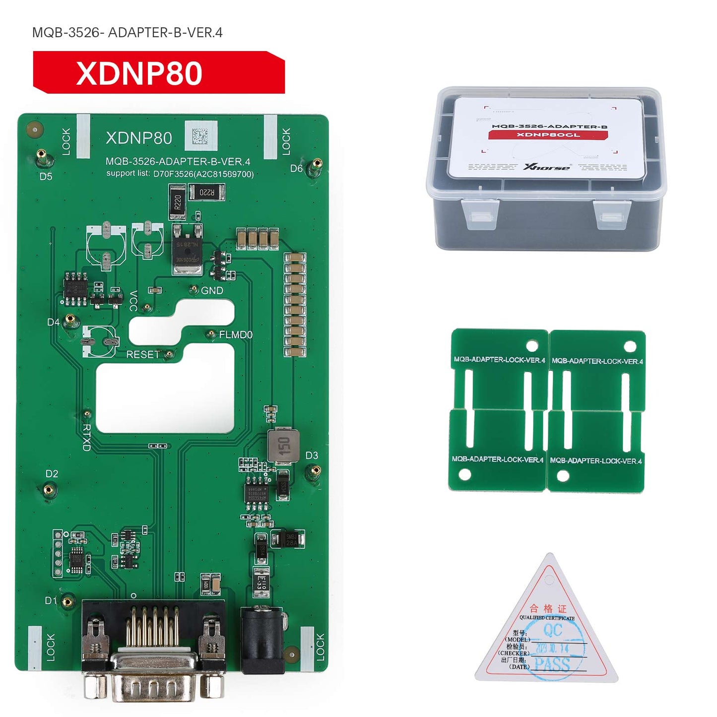 Xhorse MQB48 No Disassembly No Soldering 13 Full Set Adapters XDNPM3GL for VVDI Key Tool Plus, VVDI Prog and Multi-Prog