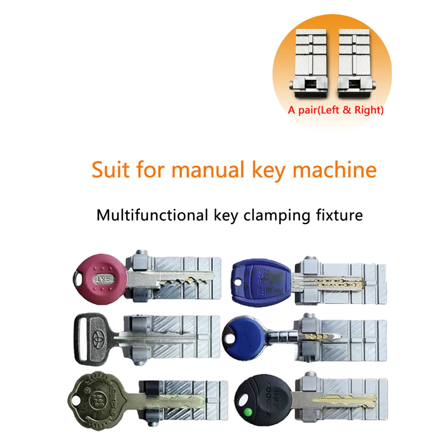 GODIAG Clamp for SILCA MATRIX PRO, MATRIX EVO, MATRIX SLX, MATRIX SX, MATRIX S Manual Key Cutting Machine