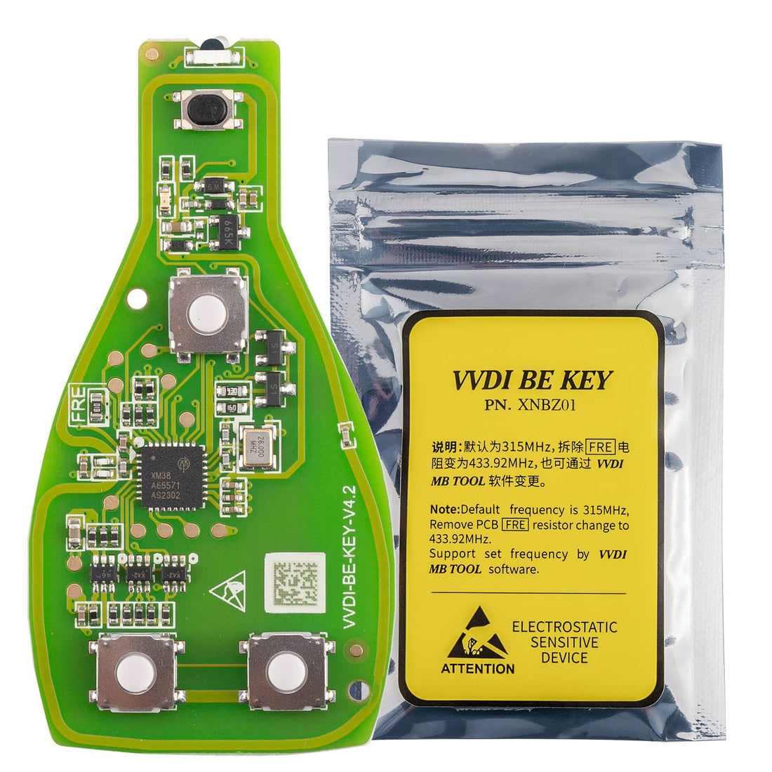 Version améliorée Xhorse VVDI BE Key Pro avec 1 jeton gratuit pour VVDI MB Tool