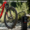 Car Tire Inflator Portable Air Compressor, 22 Cylinders 6000mAh Battery Air Pump Suitable for Cars, Bikes, Balls, Black