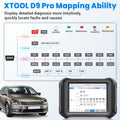 XTOOL D9 PRO OBD2 Bi-directional Scan For VW/BENZ/BW ECU Online Programmer ECU Coding Active Test Diagnostic Tool 42+ Services