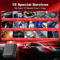 ماسح THINKCAR MUCAR BT200 Pro OBD2 يدعم 15 خدمة إعادة ضبط، وظائف OBD2 كاملة، بلوتوث لنظامي IOS وAndroid، ويدعم 12 لغة.
