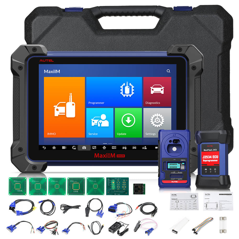 Autel MaxiIM IM608 PRO II (IM608 II) Key Programmer Full Kit with IMKPA, APB112 & G-BOX3, All-in-One Key Fob Programming & ECU Coding Diagnostic Tool
