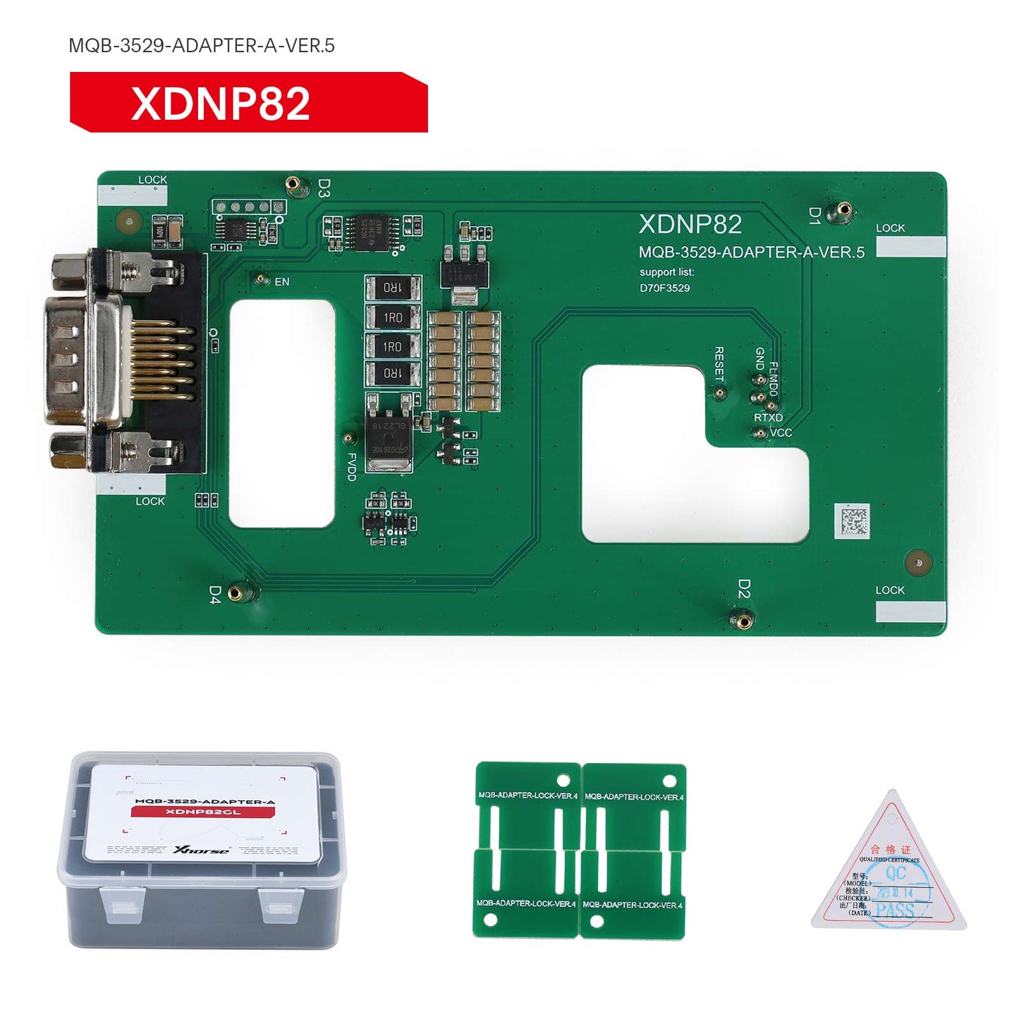 Xhorse MQB48 No Disassembly No Soldering 13 Full Set Adapters XDNPM3GL for VVDI Key Tool Plus, VVDI Prog and Multi-Prog