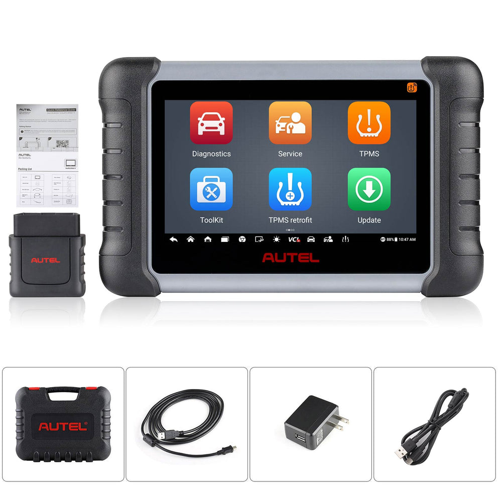 Autel MaxiPRO MP808Z-TS WIFI/Bluetooth Diagnostic Scanner for Complete TPMS, Bi-directional Control, 30+ Maintenance Functions