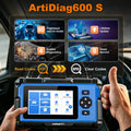 TOPDON Artidiag 600S Mid-level Diagnostic Tool Support Oil Reset, Brake Reset, SAS Reset, BMS Reset, ABS Bleeding, ETS Reset, TPMS Reset