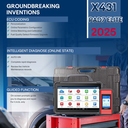 2026 Launch X-431 PAD VII PAD 7 Elite Automotive Diagnostic Tool Support Online Coding Programming and ADAS Calibration Get Free CRP123X