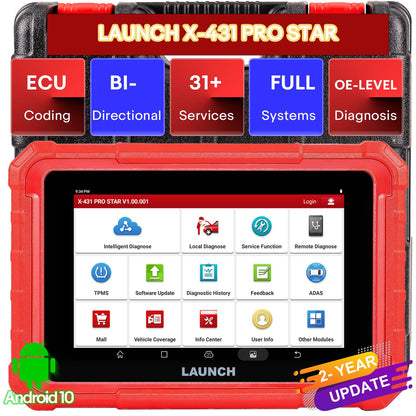 Launch X431 PRO STAR Bidirectional Diagnostic Scanner Supports CAN FD DoIP 31 Service Functions ECU Coding upgrade of X431 V and Pro Elite