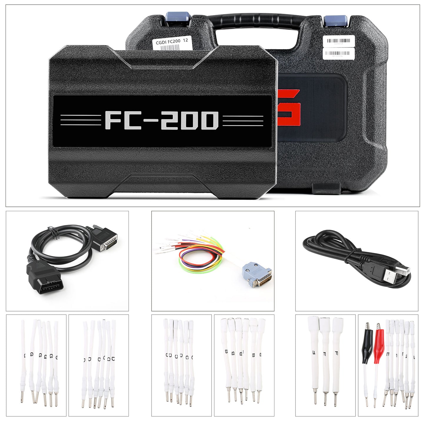 CG FC200 ECU Programmer Full Version with New Adapters Set 6HP & 8HP / MSV90 / N55 / N20 / B48/ B58