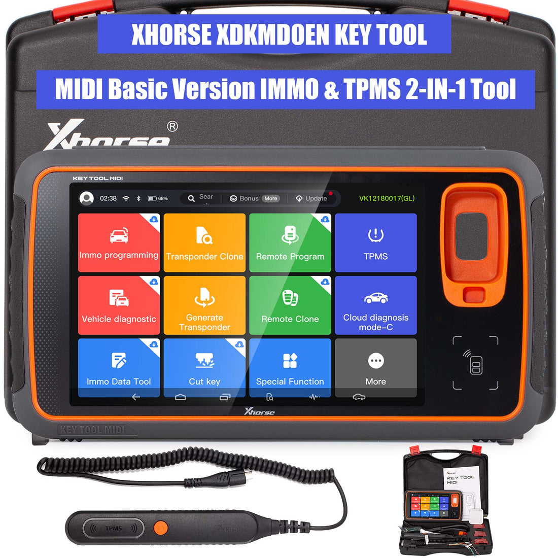 Xhorse Key Tool MIDI All-in-One Advanced Version für IMMO, TPMS, Programmierung und Diagnose