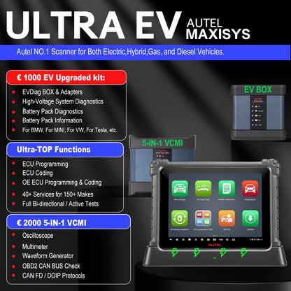 Autel MaxiSYS Ultra EV with MaxiFlash VCMI EV Diagnostic Tool