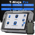 Programador de llaves TOPDON T-Ninja Pro, aprendizaje de llaves, control remoto, lectura de PIN, borrado de llaves, escáner OBD2 para pérdida total de llaves  