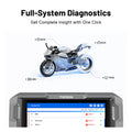 TOPDON UltraDiag Moto 8-inch Wireless Motorcycle Diagnostic Tool Support Bi-directional Control, Maintenance Resets, Wireless Connectivity