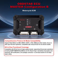 OBDSTAR ECU Master B جهاز فلاشير وحدة التحكم الإلكتروني (ECU) قائم على الكمبيوتر لتكوين ونسخ وحدات التحكم الإلكترونية للدراجات النارية، يدعم أكثر من 100 علامة تجارية للدراجات النارية وأكثر من 300 نوع من وحدات التحكم الإلكترونية للدراجات النارية.