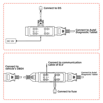 Newest Autel MaxiIM GBOX3 G-BOX 3 Adapter Compatible with MAXIIM IM608, IM608PRO Engine ECU Read/Write for BOSCH MD1/MG1