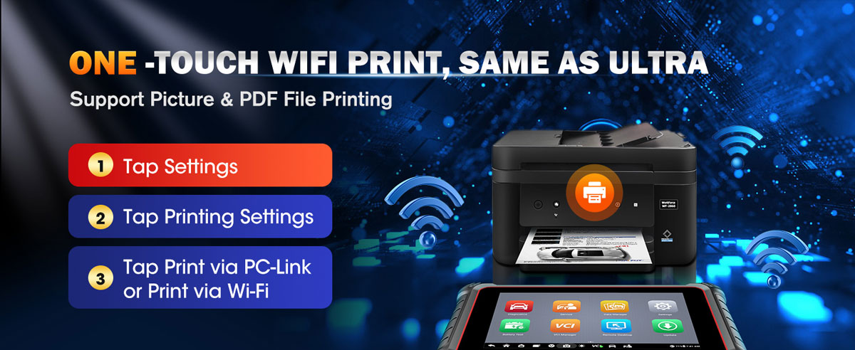 2026 Autel MaxiCOM MK900-BT Bidirectional Diagnostic Scanner Update of MX900 MK808BT CAN-FD&DOIP FCA Autoauth 40+ Service WiFi Print