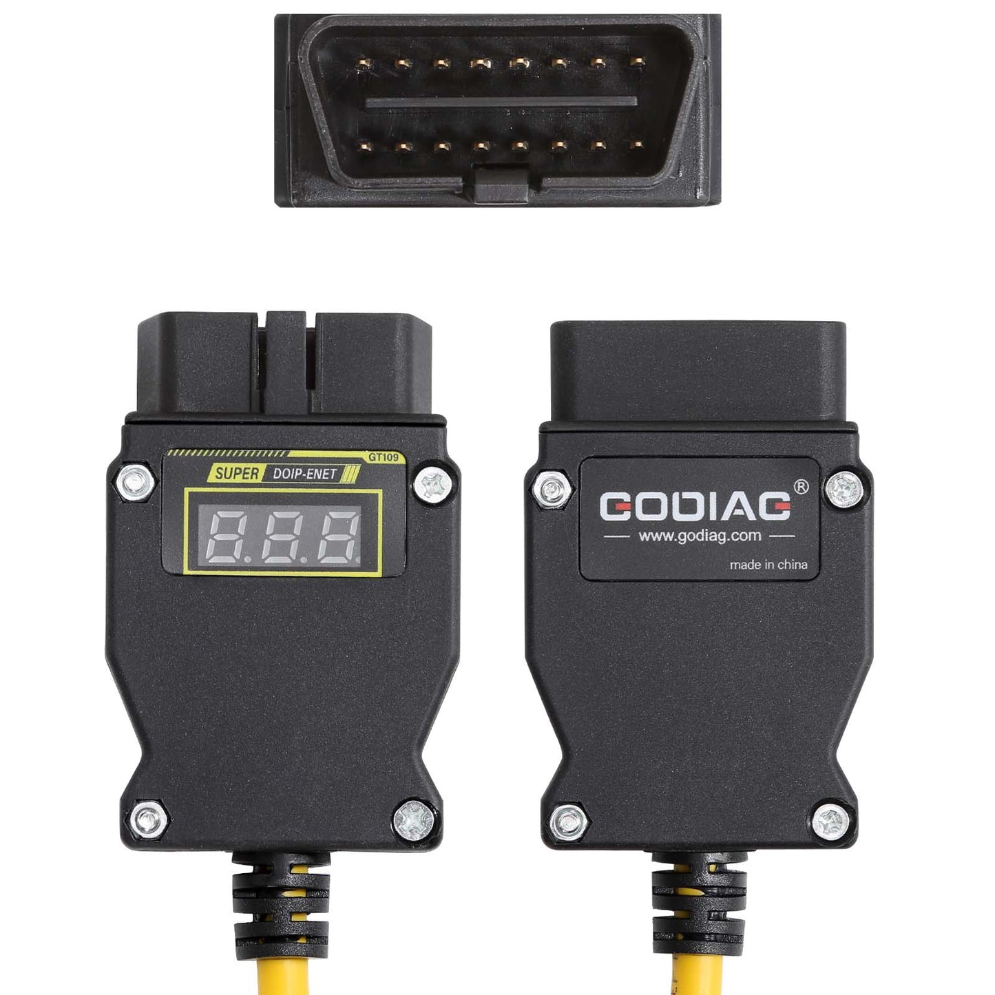 GODIAG GT109 DOIP ENET with Voltage Display DOIP Diagnostic Programming Coding Adapter for Benz VW Audi