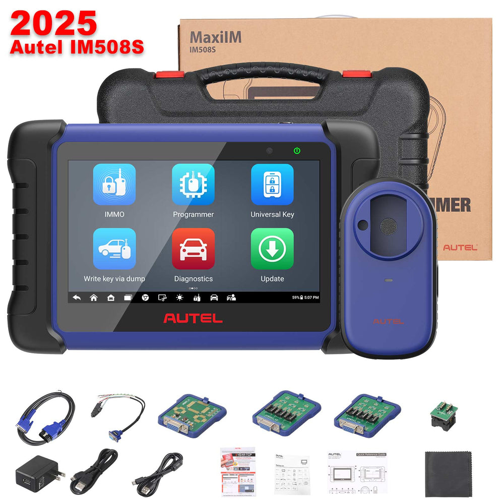 Outil de programmation de clés Autel MaxiIM IM508S 2026 avec programmateur XP200, diagnostics de tous les systèmes, plus de 34 fonctions de service