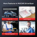 THINKCAR MUCAR DRIVERSCAN OBD2 Bluetooth Scanner Supports 15 Reset Functions, Full System Diagnostics, 12 Languages