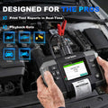 TOPDON BT600 Battery Tester for 12V Vehicles Batteries, With 3.5" Screen & Thermal Printer