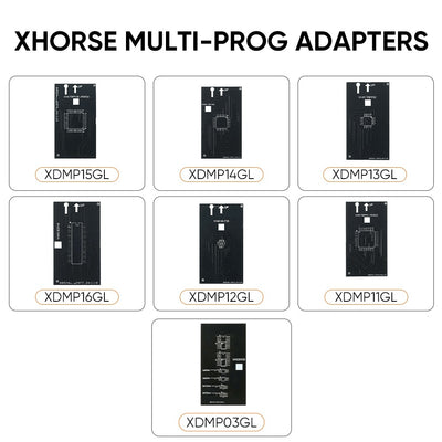 Xhorse Multi Prog Programmer Adapter Set XDMP03GL VH23 XDMP11GL VH43 XDMP12GL VH40 XDMP13GL VH41 XDMP14GL VH42 XDMP15GL VH44 XDMP16GL VH45
