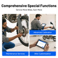 TOPDON UltraDiag Moto 8-inch Wireless Motorcycle Diagnostic Tool Support Bi-directional Control, Maintenance Resets, Wireless Connectivity