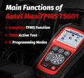Autel MaxiTPMS TS601 TPMS Relearn Tool, Sensor Programming Tool, OBDII Code Reader, Active test for TPMS system, Advanced Version of TS401/TS501/TS408