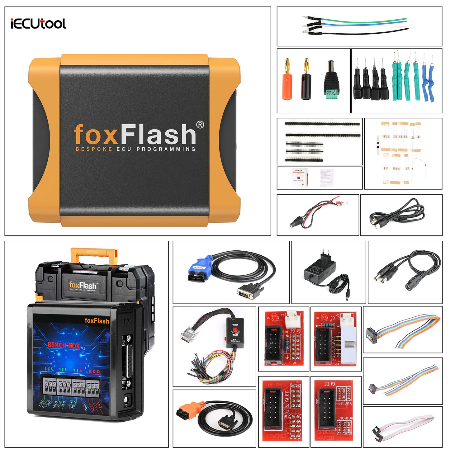 Foxflash ECU TCU Tool SW V1.4.3.2 FW:D087 OBD Bench Boot Mode No Annual Cost with Free WinOLS Damos2020