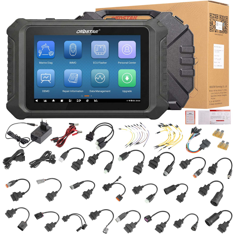 OBDSTAR MarineMaster for Jet ski, Outboard, Inboard, Generator, Read/Clear Code, Data Flow, Freeze Frames, Action Test