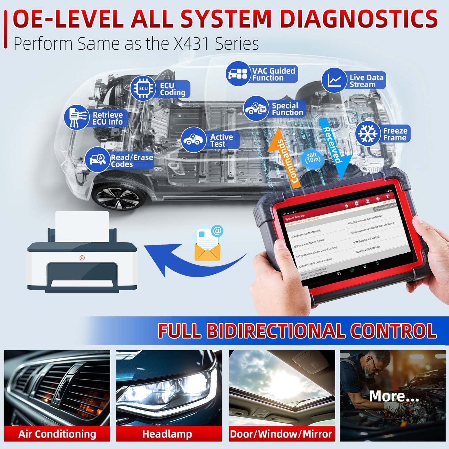 Global Version Launch CRP919E BT Bluetooth Diagnostic Scanner