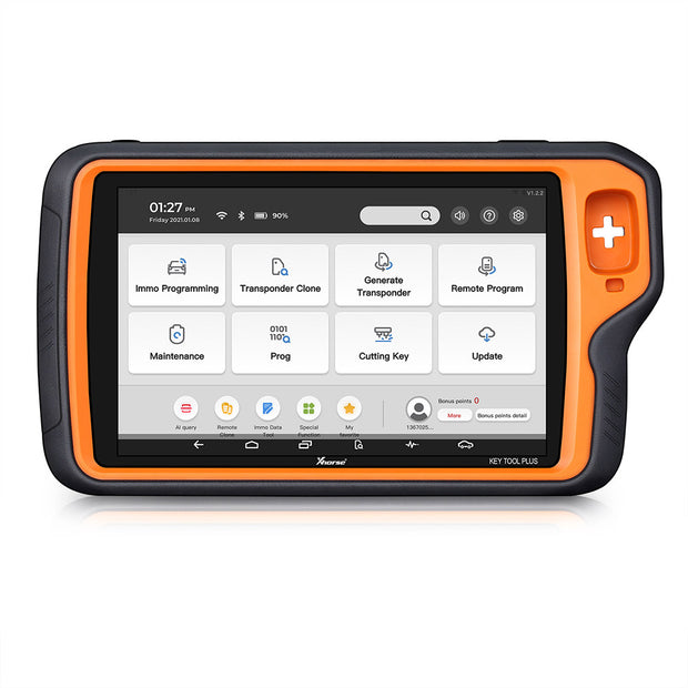 Xhorse VVDI Key Tool Plus Pad Global Advanced Full Version with VW MQB48 NEC35XX License, BMW Bench ISN Read and BMW Motorcycle License