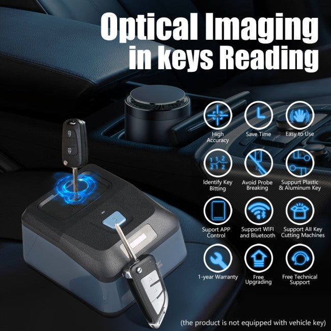 Xhorse XDKR00GL Key Reader Multiple Key Types Supported Portable Key Identification Device With Optical Imaging Technique Work with Xhorse APP