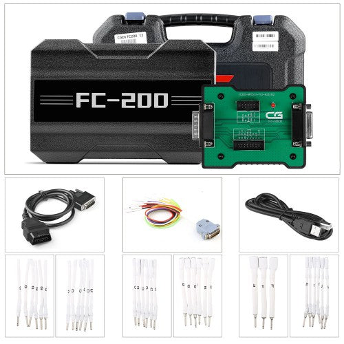 V1.2.9.4 CG FC200 ECU Programmer Full Version with New Adapters Set 6HP & 8HP / MSV90 / N55 / N20 / B48/ B58 and MPC5XX Adapter for EDC16/ ME9.0