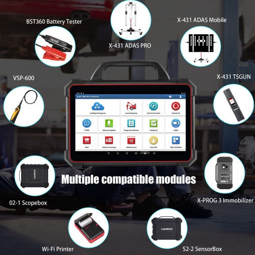 2026 Launch X-431 PAD VII PAD 7 Elite Automotive Diagnostic Tool Support Online Coding Programming and ADAS Calibration