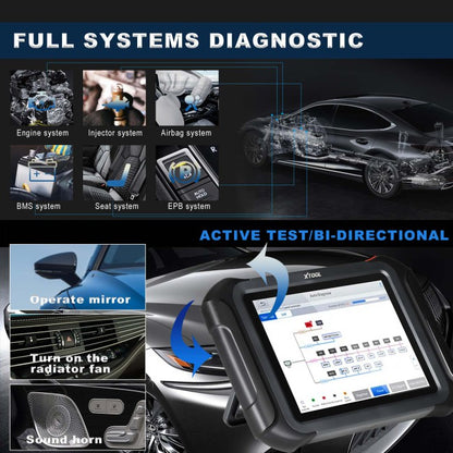 XTOOL D9 HD Truck Diagnostic Tool Car Diagnostic Instrument 12V Car 24V Heavy Duty Truck 42+Special Functions Topology Mapping