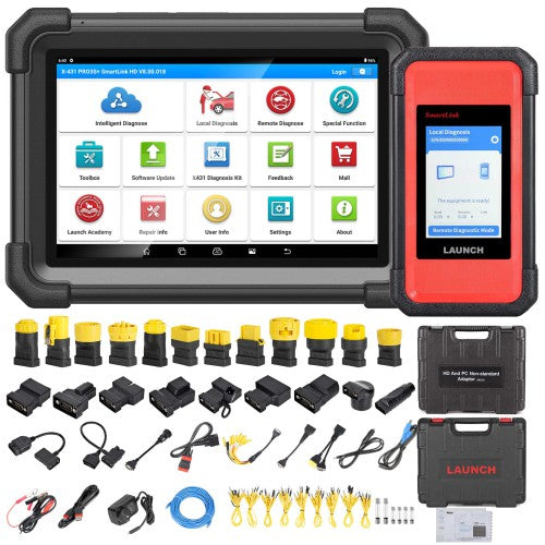 Escáner bidireccional LAUNCH X431 PRO3S+ SmartLink HD para diésel y gasolina 12V/24V, soporte para codificación ECU, CANFD, DOIP y programación J2534