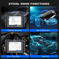 XTOOL D9 HD Outil de diagnostic camion Instrument de diagnostic voiture 12V Voiture 24V Camion poids lourd 42+ fonctions spéciales Cartographie topologique