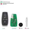 AUTEL IKEYAT005BL Universal Smart Key 5 Buttons with Remote Start and Trunk Buttons, 10Pcs/Set