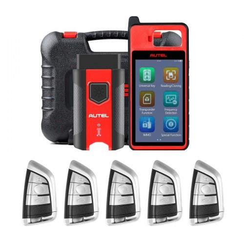 Autel MaxiIM KM100 Universal Key Generator Bundled with 5‑Piece Autel Razor‑Style Universal Keys