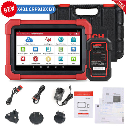 [Global Version] 2026 LAUNCH CRP919X BT Diagnostic Scanner with Bluetooth Supports CAN FD DoIP and ECU Coding