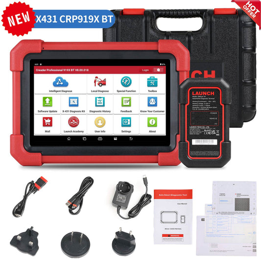[Global Version] 2026 LAUNCH CRP919X BT Diagnostic Scanner with Bluetooth Supports CAN FD DoIP and ECU Coding