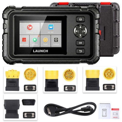 LAUNCH CRP129 HD V2 Commercial Vehicle Heavy Duty Truck Scanner Full Diagnostics with 7 Special Functions 2 Years Free Update