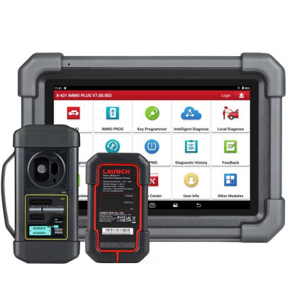 2026 Launch X431 IMMO Plus Key Programmer 3-in-1 IMMO Clone Diagnostics Functions Global Version Supports MQB RH850 BMW BDC2 Add Key