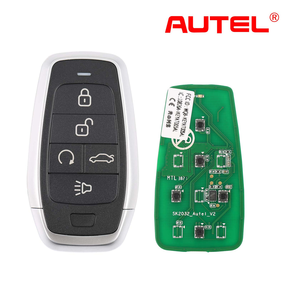 AUTEL IKEYAT005BL Universal Smart Key 5 Buttons with Remote Start and Trunk Buttons, 10Pcs/Set