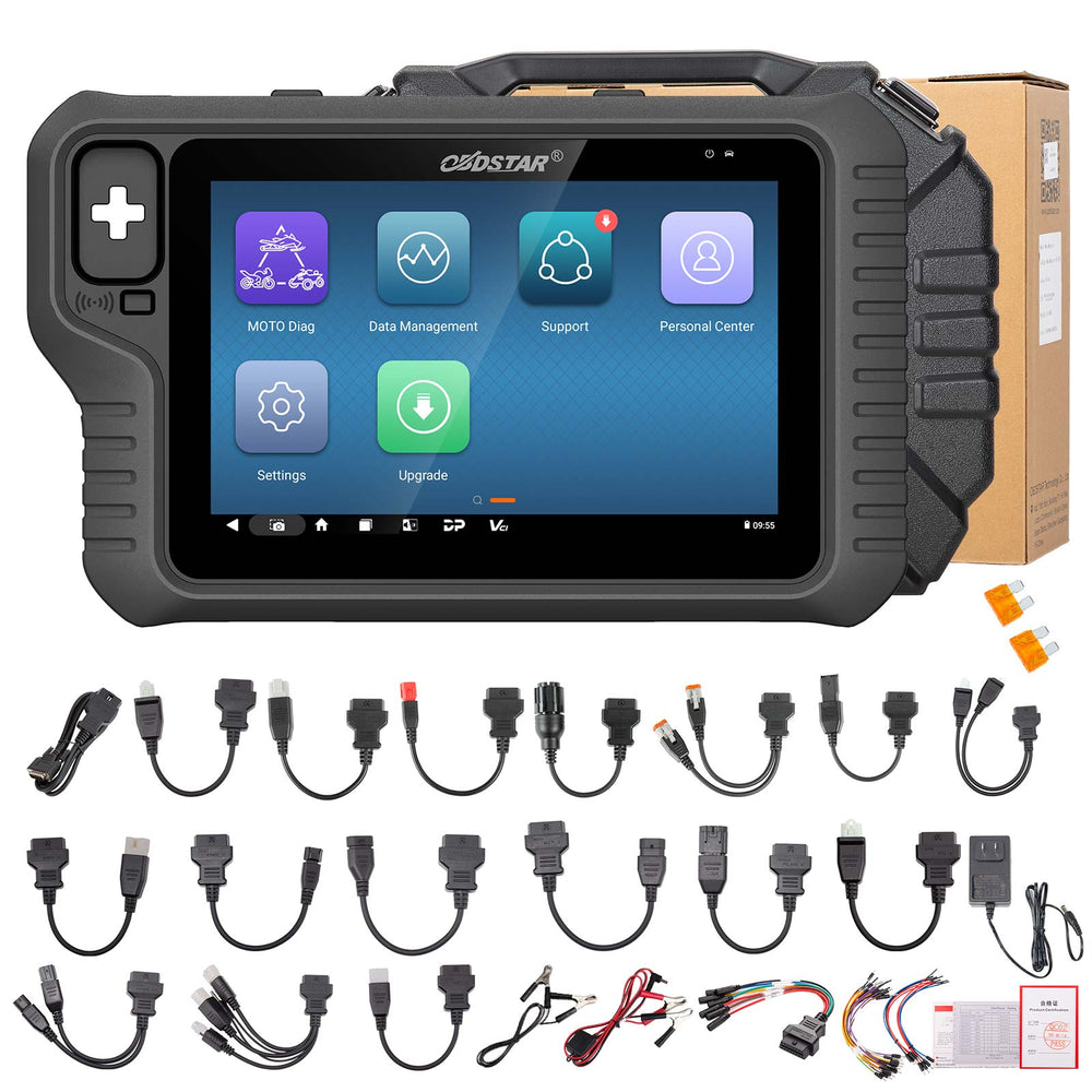 OBDSTAR MotoMaster Vollversion Motorrad- und Marine-Diagnosegerät mit IMMO, ECU-Flasher, Tacho-Neukalibrierung und Schlüsselprogrammierung