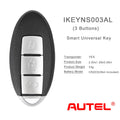 AUTEL IKEYNS004AL Universal Smart Key for Nissan, 3 Buttons, 10Pcs/Set