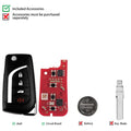 Xhorse XKTO12EN 4BTN Flip Remote Key 2nd Gen 5Pcs