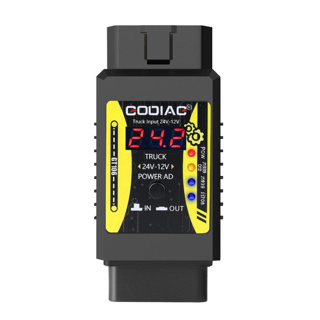 GODIAG GT106 24V to 12V Heavy Duty Truck Adapter for X431 for Truck Converter Heavy Duty Vehicles Diagnosis Support ThinkCar, Thinkcar2, Thinkdiag