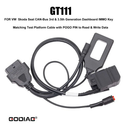 GODIAG VAG Test Platforms Full Package GT110 GT111 GT112 GT114 for VAG 2nd/3rd/3.5th/4th Generation Dashboard IMMO Key Matching